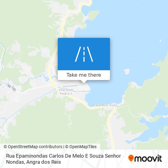 Rua Epaminondas Carlos De Melo E Souza Senhor Nondas map