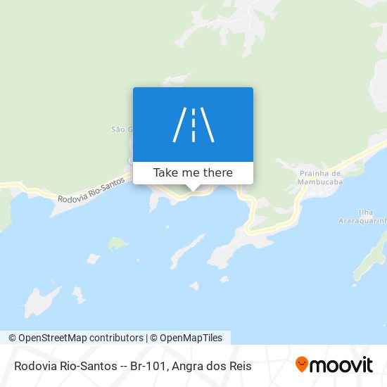 Rodovia Rio-Santos -- Br-101 map
