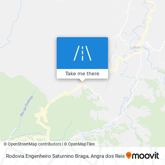 Mapa Rodovia Engenheiro Saturnino Braga