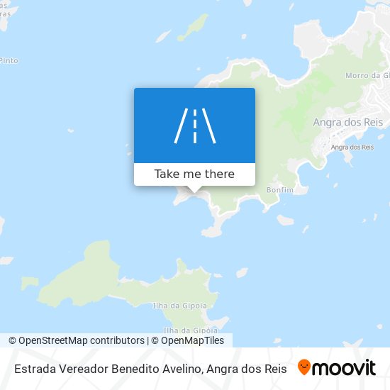Mapa Estrada Vereador Benedito Avelino