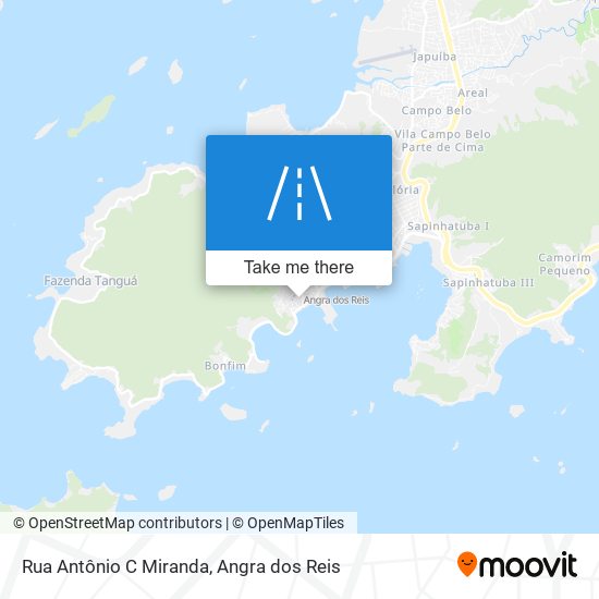 Mapa Rua Antônio C Miranda
