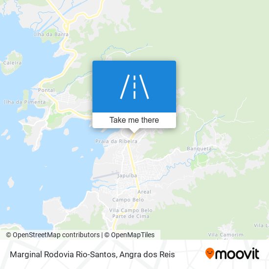 Mapa Marginal Rodovia Rio-Santos
