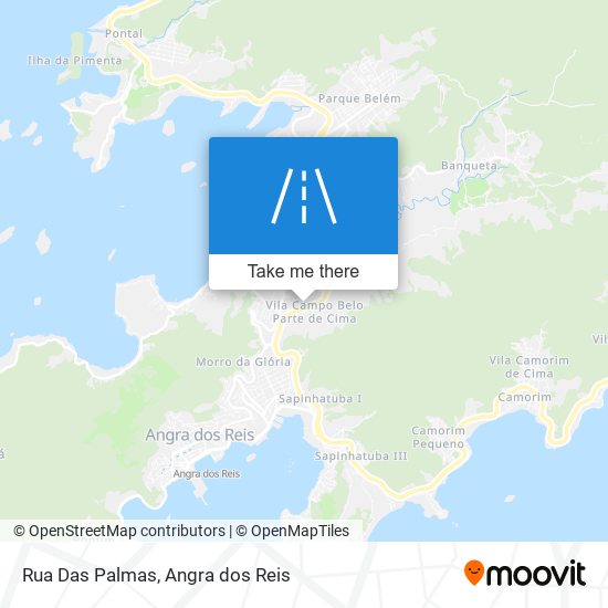 Mapa Rua Das Palmas