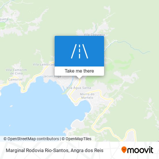 Marginal Rodovia Rio-Santos map