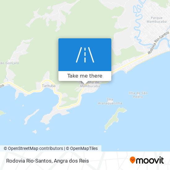 Rodovia Rio-Santos map
