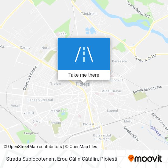 Strada Sublocotenent Erou Călin Cătălin map