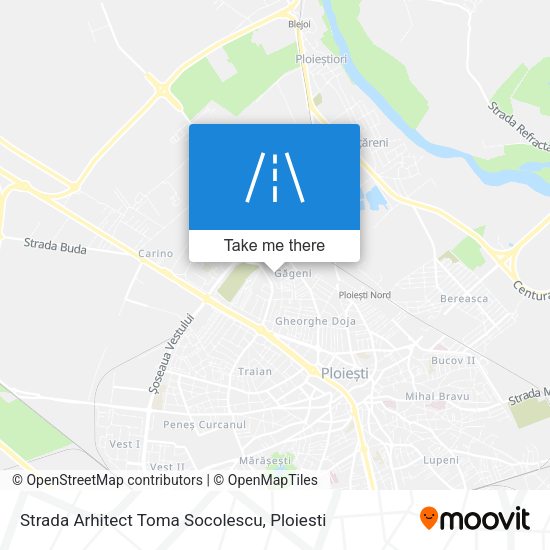 Strada Arhitect Toma Socolescu map