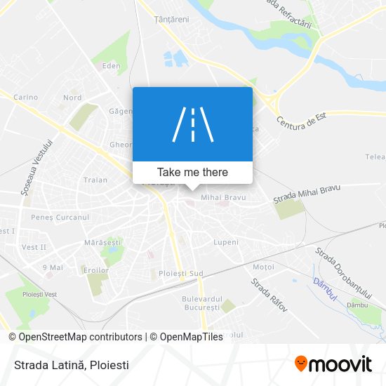 Strada Latină map