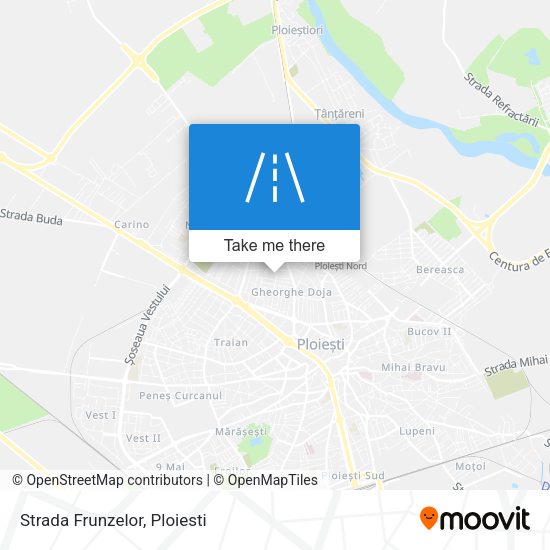 Strada Frunzelor map