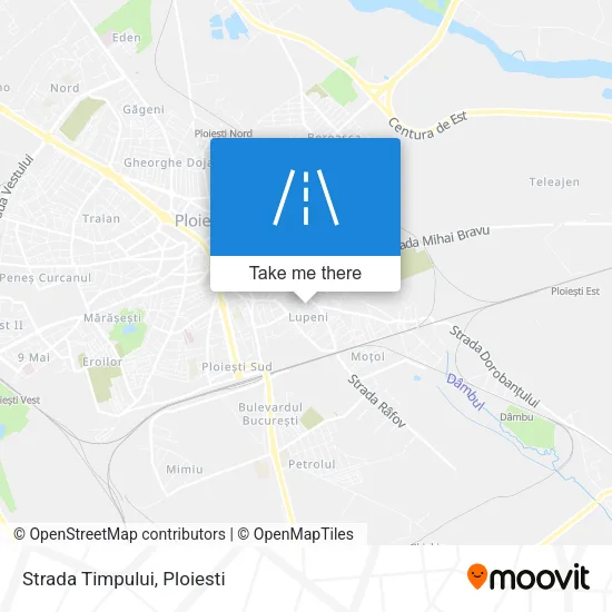 Strada Timpului map