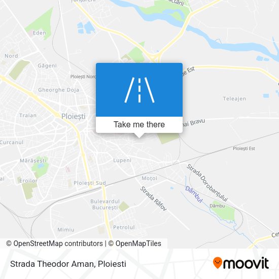 Strada Theodor Aman map