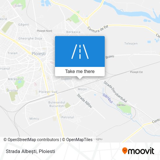 Strada Albești map
