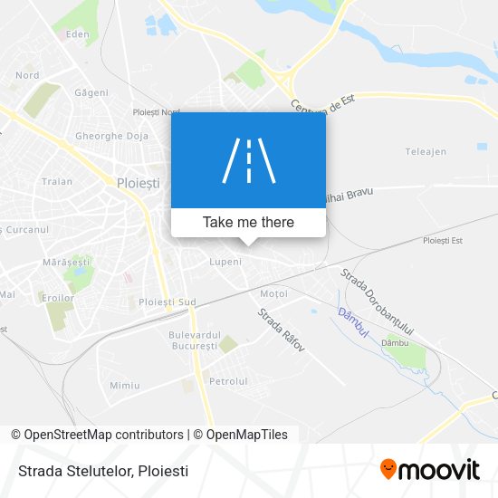 Strada Stelutelor map