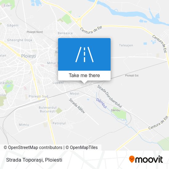 Strada Toporași map