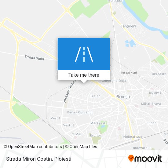 Strada Miron Costin map