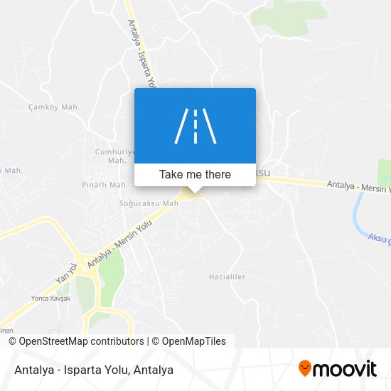 Antalya - Isparta Yolu map