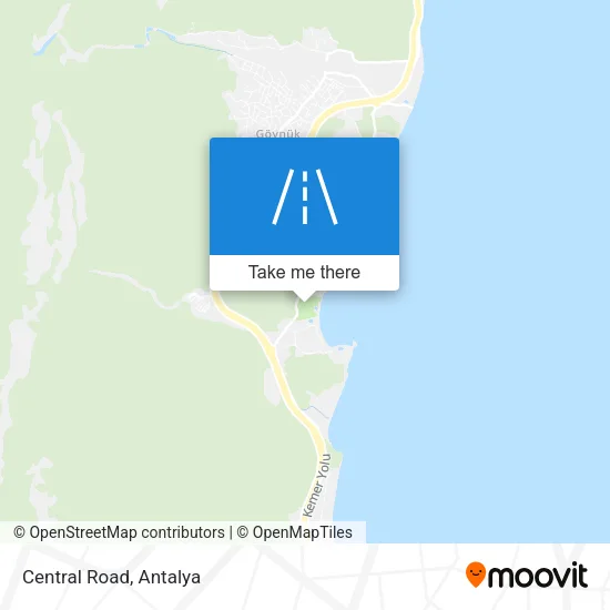 Central Road map