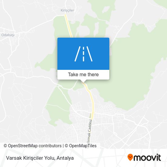 Varsak Kirişciler Yolu map