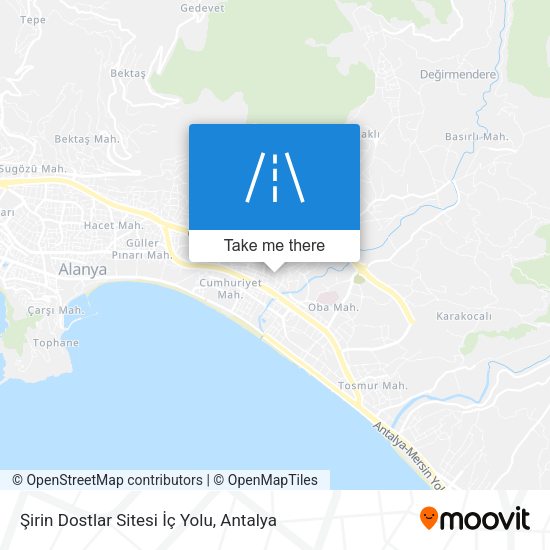 Şirin Dostlar Sitesi İç Yolu map