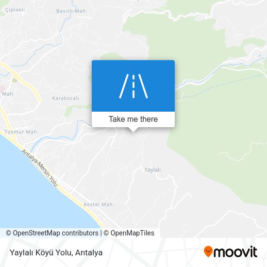 Yaylalı Köyü Yolu map