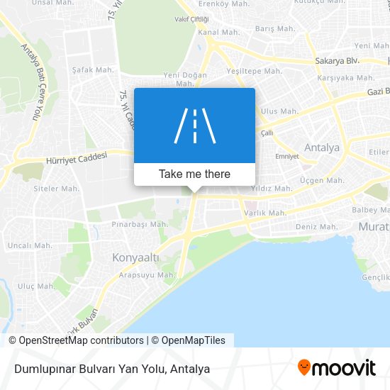 Dumlupınar Bulvarı Yan Yolu map
