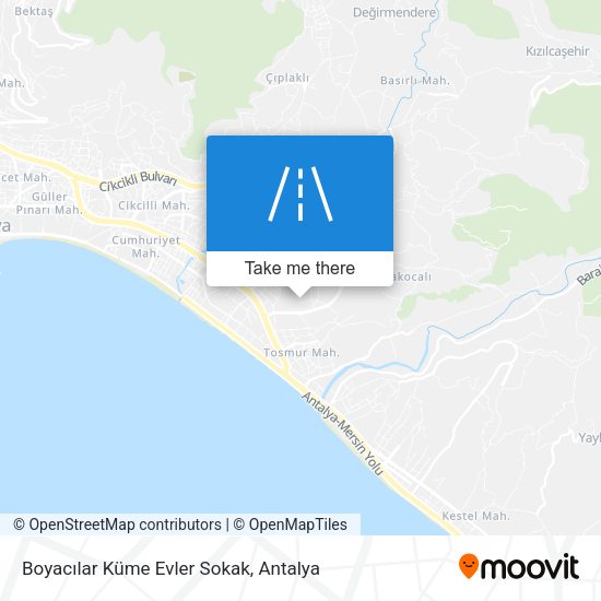 Boyacılar Küme Evler Sokak map