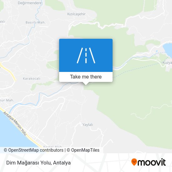 Dim Mağarası Yolu map