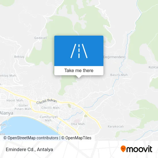 Emindere Cd. map