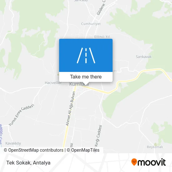 Tek Sokak map