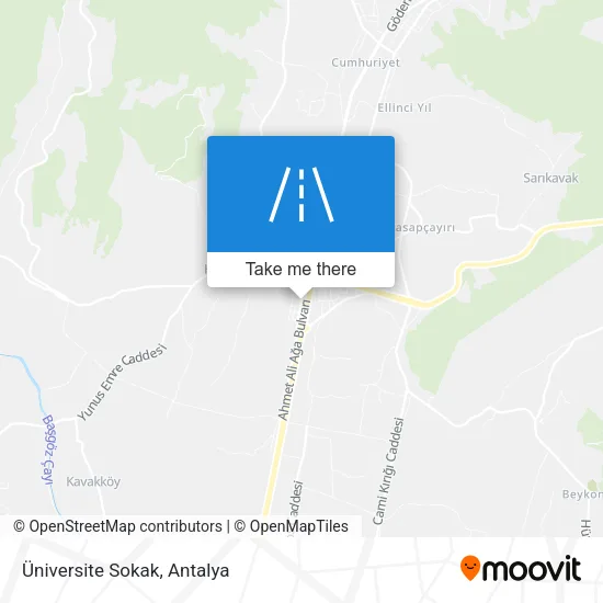 Üniversite Sokak map
