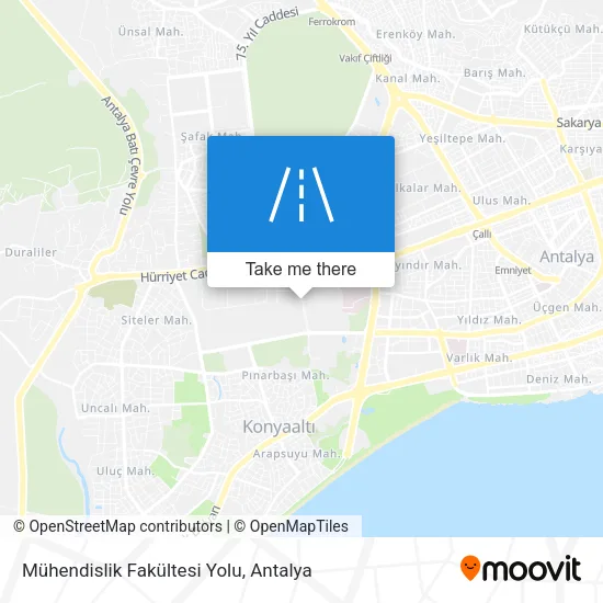Mühendislik Fakültesi Yolu map