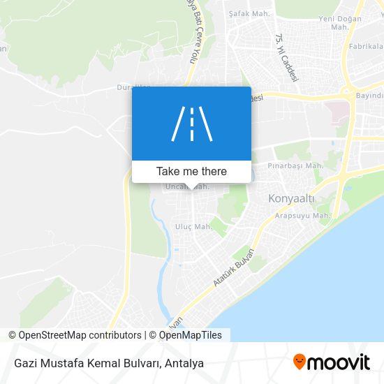 Gazi Mustafa Kemal Bulvarı map