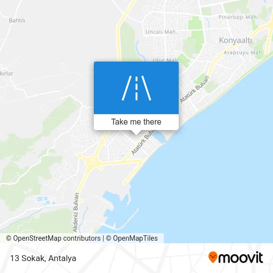 13 Sokak map