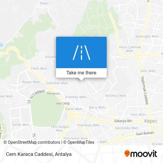 Cem Karaca Caddesi map