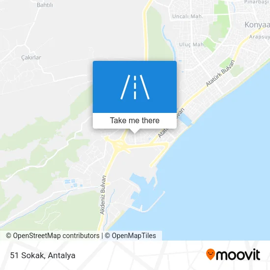 51 Sokak map