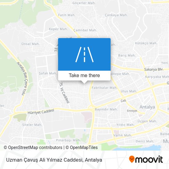 Uzman Çavuş Ali Yılmaz Caddesi map