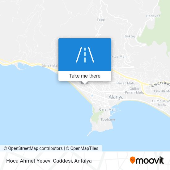 Hoca Ahmet Yesevi Caddesi map