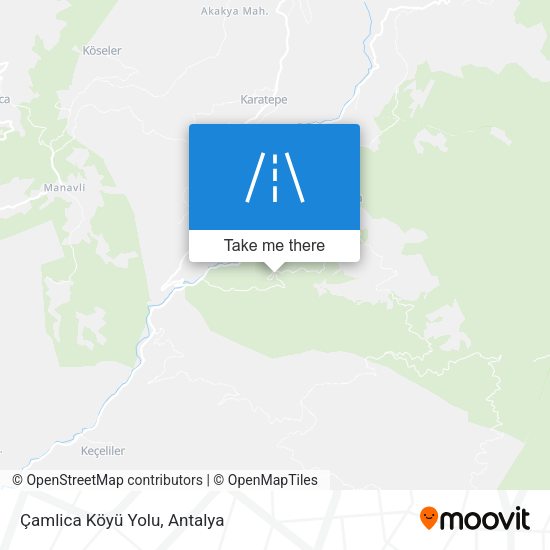 Çamlica Köyü Yolu map