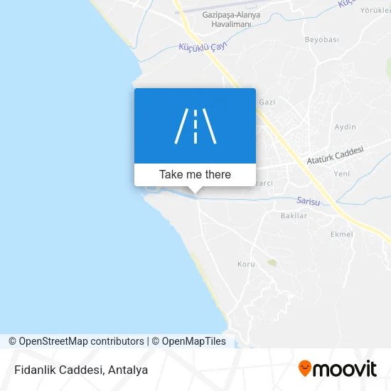 Fidanlik Caddesi map
