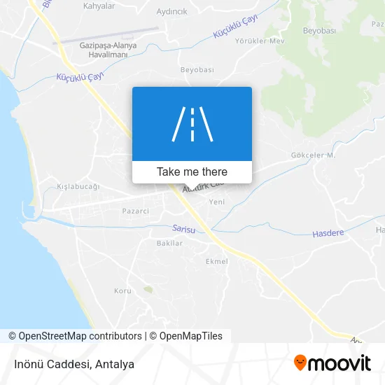 Inönü Caddesi map