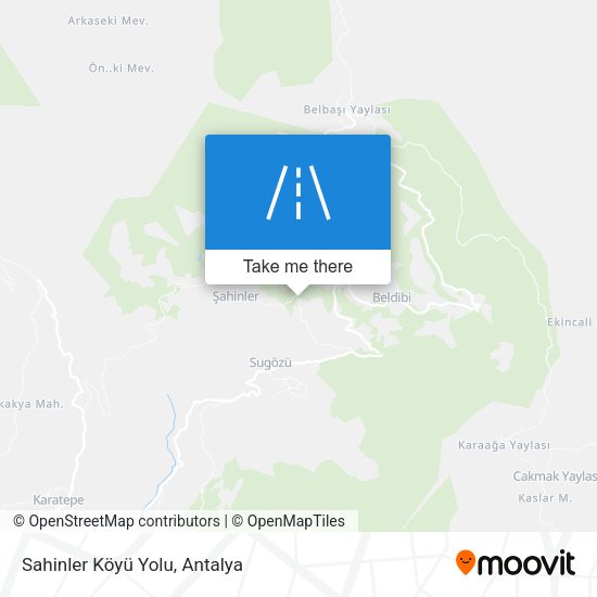 Sahinler Köyü Yolu map