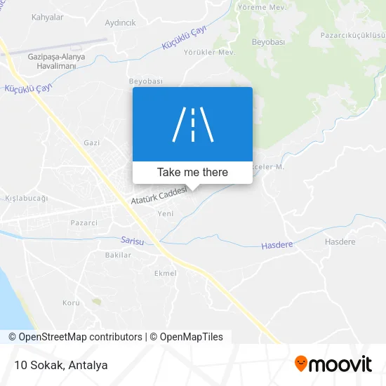10 Sokak map
