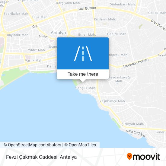 Fevzi Çakmak Caddesi map