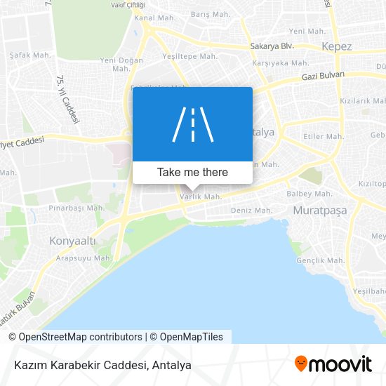 Kazım Karabekir Caddesi map