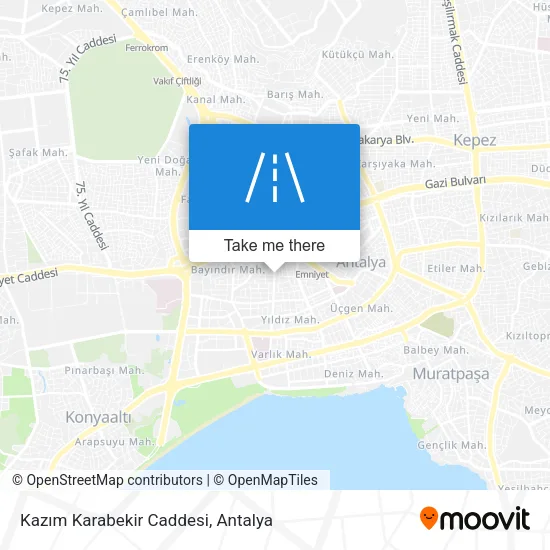 Kazım Karabekir Caddesi map