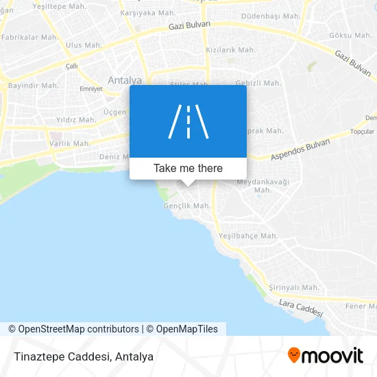 Tinaztepe Caddesi map