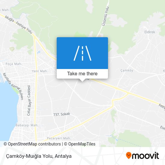 Çamköy-Muığla Yolu map
