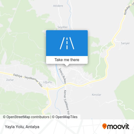 Yayla Yolu map