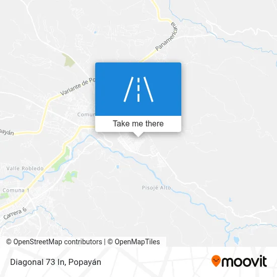 Diagonal 73 In map