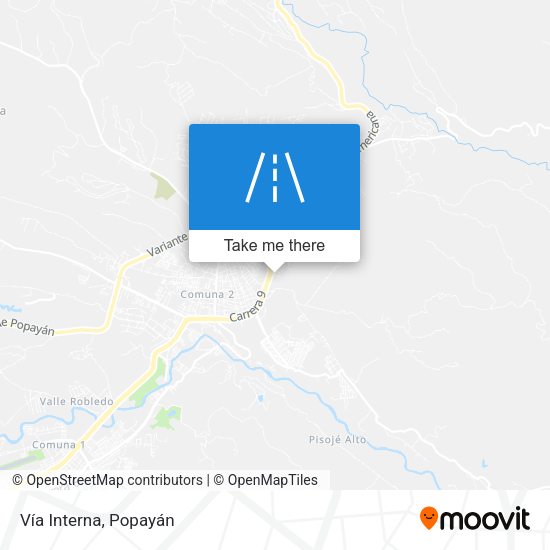 Vía Interna map